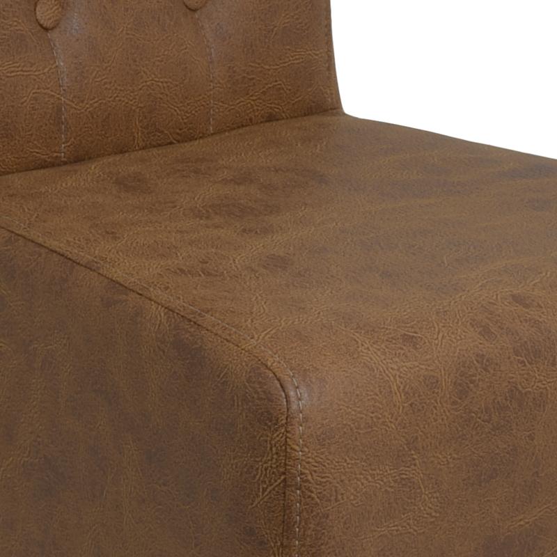 ΚΑΡΕΚΛΑ ΤΡΑΠΕΖΑΡΙΑΣ NEW Τ-14 ΥΦΑΣΜΑ ΚΑΦΕ ΜΕ ΞΥΛΙΝΑ WENGE ΠΟΔΙΑ 45x65x103εκ - Image 4