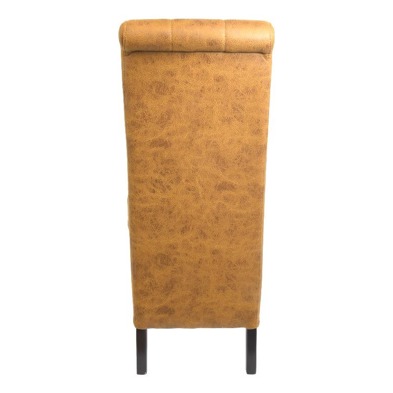 ΚΑΡΕΚΛΑ ΤΡΑΠΕΖΑΡΙΑΣ NEW Τ-14 ΥΦΑΣΜΑ ΩΧΡΑ ΧΡΩΜΑ ΜΕ ΞΥΛΙΝΑ WENGE ΠΟΔΙΑ 45x65x103εκ - Image 3