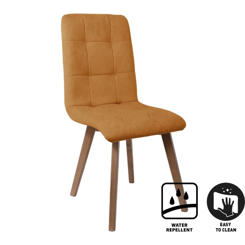 ΚΑΡΕΚΛΑ ΤΡΑΠΕΖΑΡΙΑΣ NEW T-17 ΚΙΤΡΙΝΟ ME GREY ΠΟΔΙΑ 42x48x87εκ - Image 4