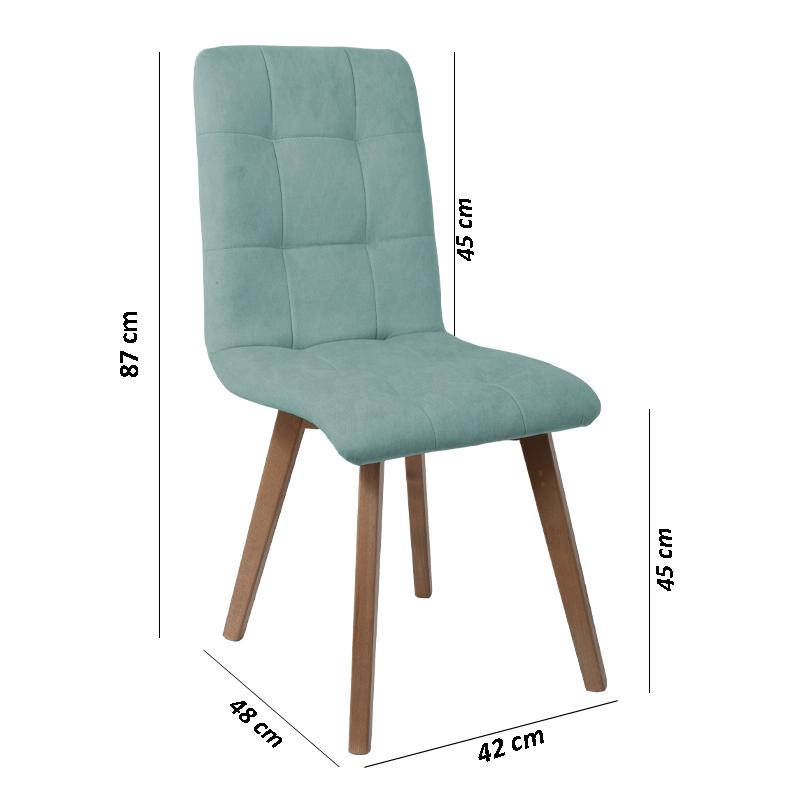 ΚΑΡΕΚΛΑ ΤΡΑΠΕΖΑΡΙΑΣ NEW T-17 MINT ME GREY ΠΟΔΙΑ 42x48x87εκ - Image 5