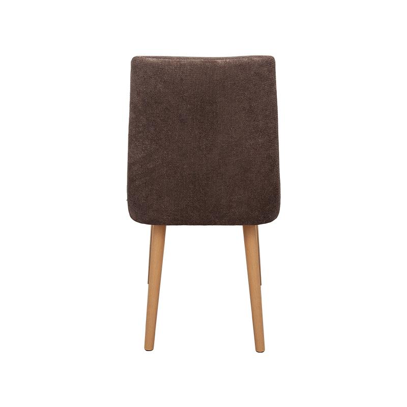 ΚΑΡΕΚΛΑ ΤΡΑΠΕΖΑΡΙΑΣ Sandra ΚΑΦΕ ΧΡΩΜΑ ΥΦΑΣΜΑΤΟΣ ΜΕ GOLDEN SAND ΠΟΔΙΑ 45x50x85εκ - Image 4