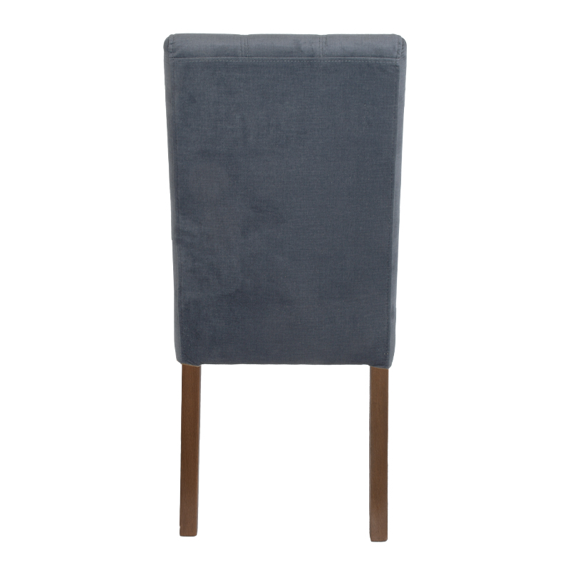 ΚΑΡΕΚΛΑ ΤΡΑΠΕΖΑΡΙΑΣ Τ-12 Domenic ΓΚΡΙ ΥΦΑΣΜΑ GREY OAK ΠΟΔΙΑ 45x45x90εκ - Image 3