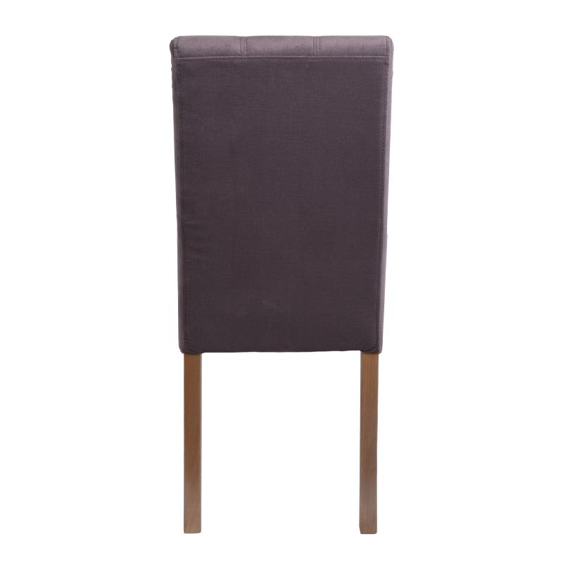 ΚΑΡΕΚΛΑ ΤΡΑΠΕΖΑΡΙΑΣ Τ-12 Domenic ΚΑΦΕ ΥΦΑΣΜΑ GREY OAK ΠΟΔΙΑ 45x45x90εκ - Image 3