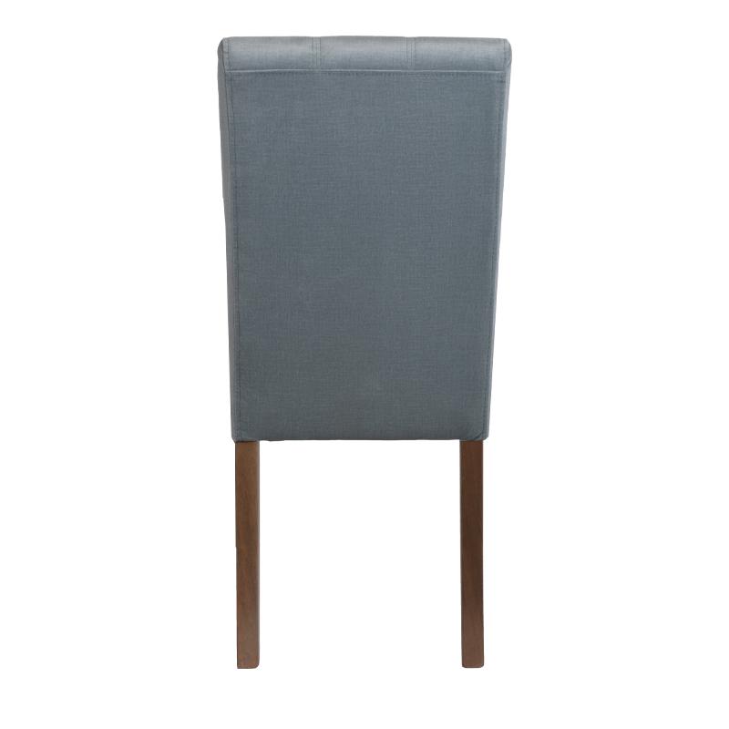 ΚΑΡΕΚΛΑ ΤΡΑΠΕΖΑΡΙΑΣ Τ-12 Domenic MINT ΥΦΑΣΜΑ GREY OAK ΠΟΔΙΑ 45x45x90εκ - Image 3