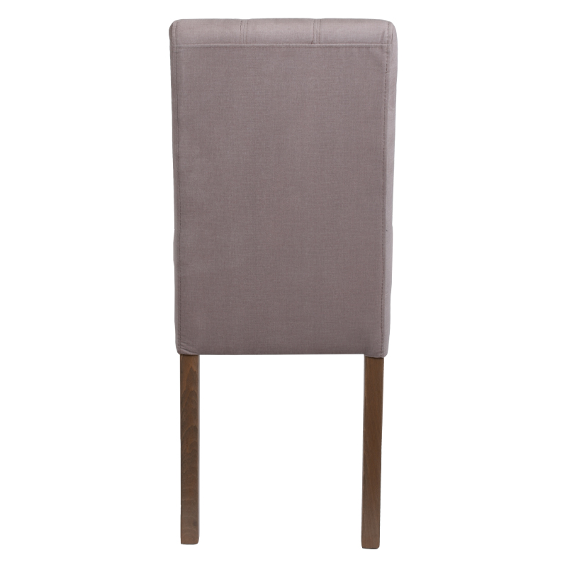 ΚΑΡΕΚΛΑ ΤΡΑΠΕΖΑΡΙΑΣ Τ-12 Domenic ΜΠΕΖ ΥΦΑΣΜΑ GREY OAK ΠΟΔΙΑ 45x45x90εκ - Image 3