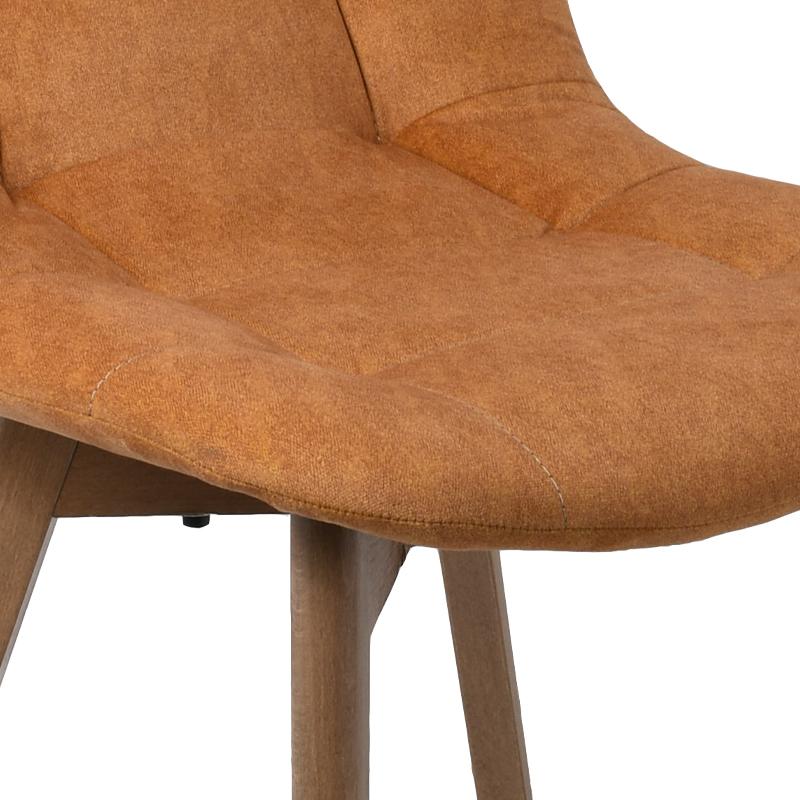 ΚΑΡΕΚΛΑ ΤΡΑΠΕΖΑΡΙΑΣ T-18 ΚΙΤΡΙΝΟ ME GREY ΠΟΔΙΑ 42x45x95εκ - Image 6