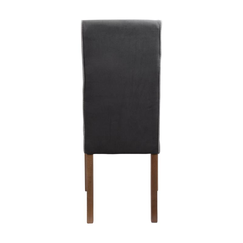 ΚΑΡΕΚΛΑ ΤΡΑΠΕΖΑΡΙΑΣ Τ-26 ΣΚΟΥΡΟ ΓΚΡΙ ΜΕ ΓΚΡΙ ΡΙΓΑ 47x60x100εκ - Image 4