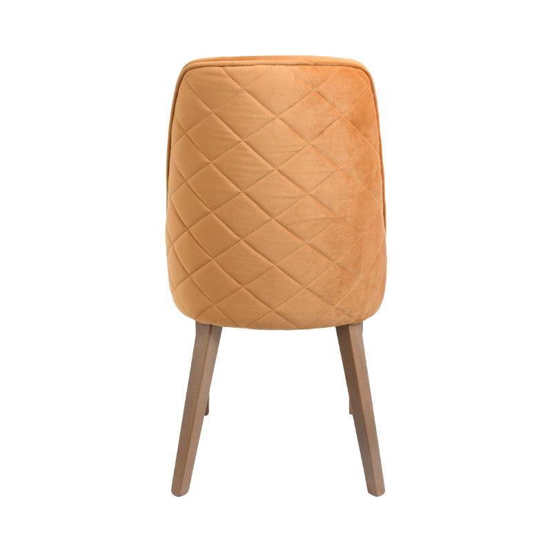 ΚΑΡΕΚΛΑ ΤΡΑΠΕΖΑΡΙΑΣ T-3 LUX ΚΙΤΡΙΝΟ ΥΦΑΣΜΑ GREY OAK ΠΟΔΙΑ 45x50x90εκ - Image 3