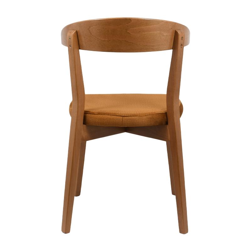 ΚΑΡΕΚΛΑ ΤΡΑΠΕΖΑΡΙΑΣ Τ-9 LUX ΜΟΥΣΤΑΡΔΙ ΥΦΑΣΜΑ ΜΕ GOLDEN SAND ΠΟΔΙΑ 49x54x78εκ - Image 4