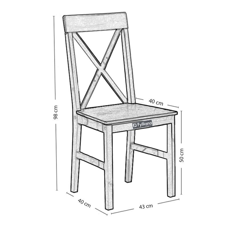 ΚΑΡΕΚΛΑ ΤΡΑΠΕΖΑΡΙΑΣ TX GREY OAK-ΓΚΡΙ 43x44x98εκ - Image 4