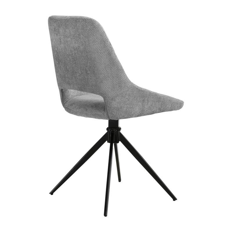 ΚΑΡΕΚΛΑ ΤΡΑΠΕΖΑΡΙΑΣ ΠΕΡΙΣΤΡΕΦΟΜΕΝΗ FL2548 ΓΚΡΙ-ΜΠΕΖ ΥΦΑΣΜΑ 64x53x85εκ - Image 3