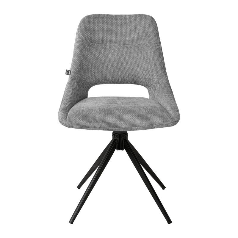 ΚΑΡΕΚΛΑ ΤΡΑΠΕΖΑΡΙΑΣ ΠΕΡΙΣΤΡΕΦΟΜΕΝΗ FL2548 ΓΚΡΙ-ΜΠΕΖ ΥΦΑΣΜΑ 64x53x85εκ - Image 5