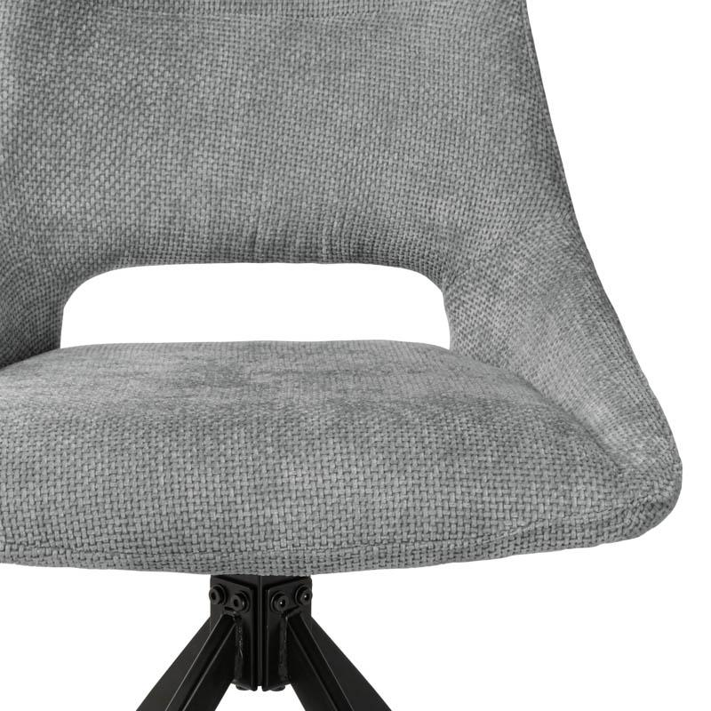 ΚΑΡΕΚΛΑ ΤΡΑΠΕΖΑΡΙΑΣ ΠΕΡΙΣΤΡΕΦΟΜΕΝΗ FL2548 ΓΚΡΙ-ΜΠΕΖ ΥΦΑΣΜΑ 64x53x85εκ - Image 6