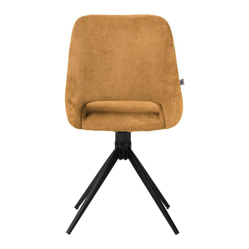 ΚΑΡΕΚΛΑ ΤΡΑΠΕΖΑΡΙΑΣ ΠΕΡΙΣΤΡΕΦΟΜΕΝΗ FL2548 ΜΟΥΣΤΑΡΔΙ ΥΦΑΣΜΑ 64x53x85εκ - Image 4