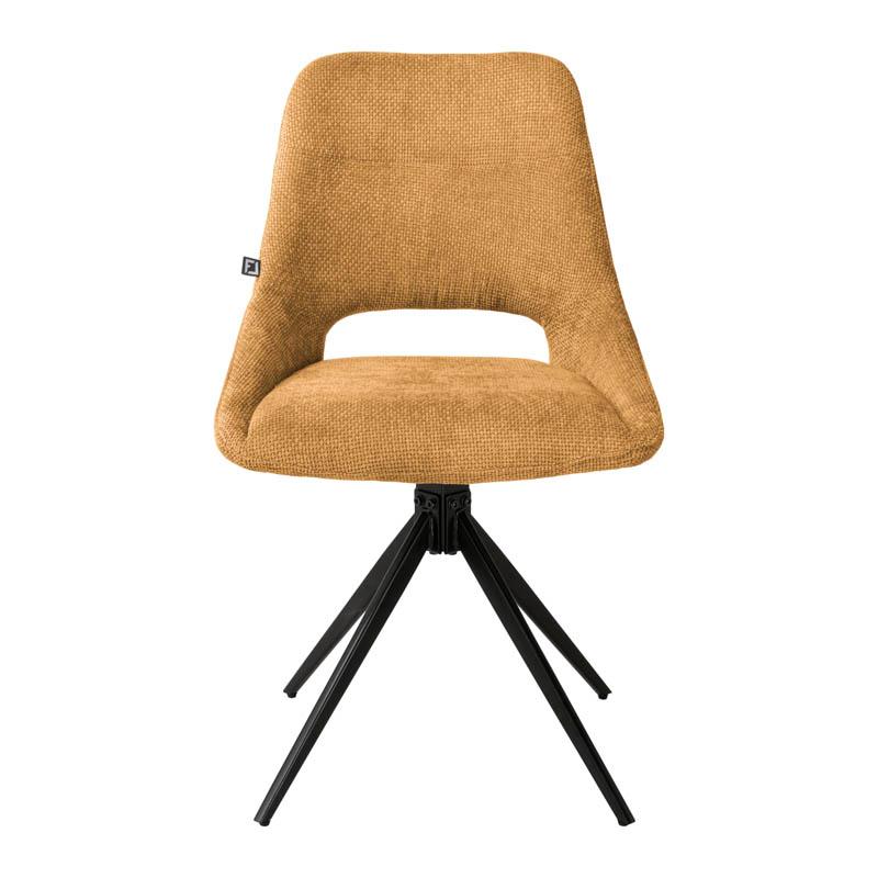 ΚΑΡΕΚΛΑ ΤΡΑΠΕΖΑΡΙΑΣ ΠΕΡΙΣΤΡΕΦΟΜΕΝΗ FL2548 ΜΟΥΣΤΑΡΔΙ ΥΦΑΣΜΑ 64x53x85εκ - Image 5