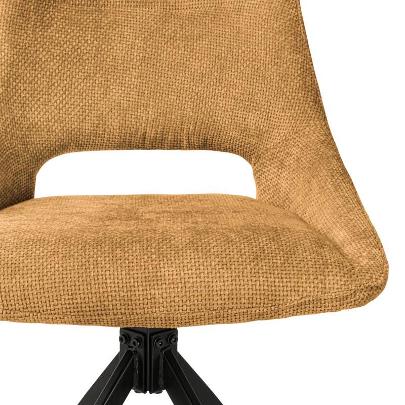 ΚΑΡΕΚΛΑ ΤΡΑΠΕΖΑΡΙΑΣ ΠΕΡΙΣΤΡΕΦΟΜΕΝΗ FL2548 ΜΟΥΣΤΑΡΔΙ ΥΦΑΣΜΑ 64x53x85εκ - Image 6