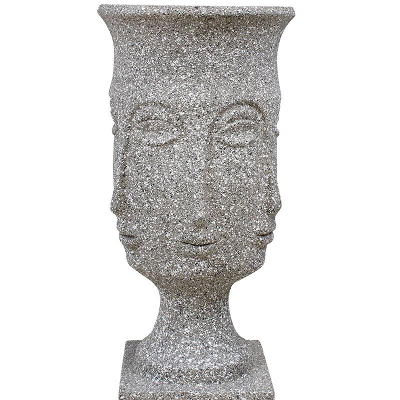 ΚΑΣΠΩ ΔΑΠΕΔΟΥ FL1996 "Face" ΓΚΡΙ ΧΡΩΜΑ 35x35x93εκ - Image 4