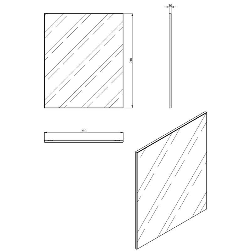 ΚΑΘΡΕΦΤΗΣ Beny OG 79x2x95εκ - Image 3