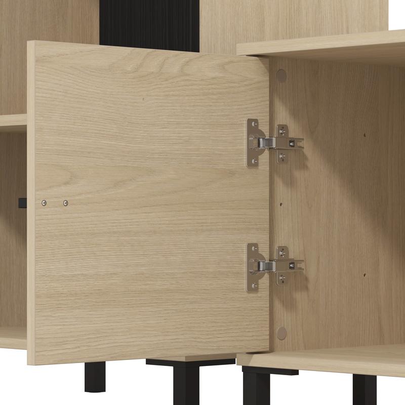 ΚΕΝΤΡΟ ΨΥΧΑΓΩΓΙΑΣ-ΣΥΝΘΕΣΗ CAMARGUE OAK-BLACK OAK 263x40x167εκ - Image 6