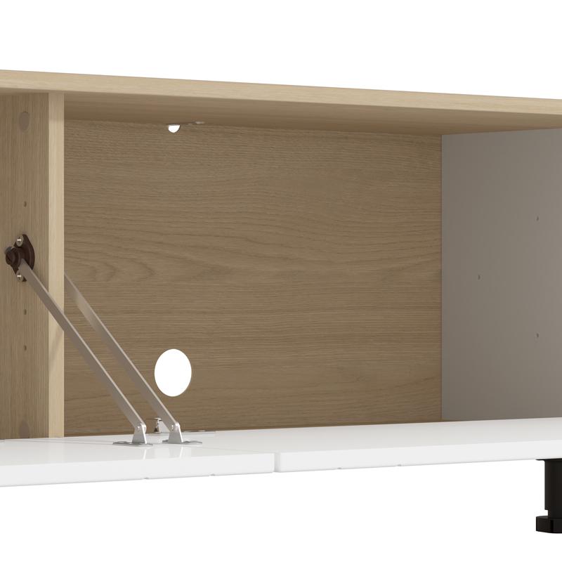 ΚΕΝΤΡΟ ΨΥΧΑΓΩΓΙΑΣ-ΣΥΝΘΕΣΗ CAMBRIDGE ΛΕΥΚΟ-OAK 234x40x197εκ - Image 7