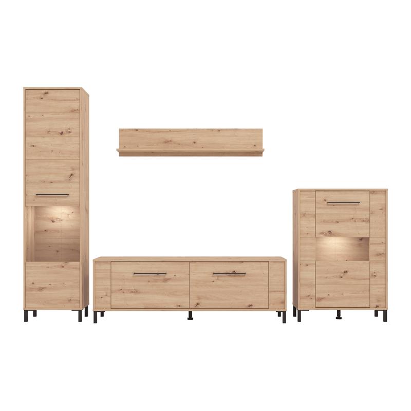 ΚΕΝΤΡΟ ΨΥΧΑΓΩΓΙΑΣ-ΣΥΝΘΕΣΗ DURHAM AH ARTISAN OAK 299x40x193εκ - Image 4