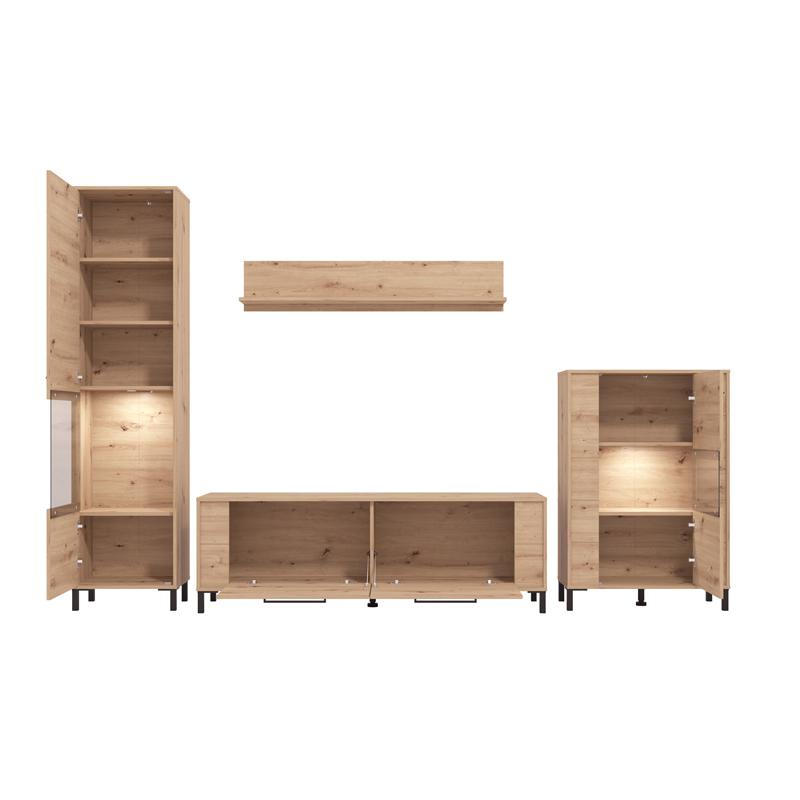 ΚΕΝΤΡΟ ΨΥΧΑΓΩΓΙΑΣ-ΣΥΝΘΕΣΗ DURHAM AH ARTISAN OAK 299x40x193εκ - Image 5