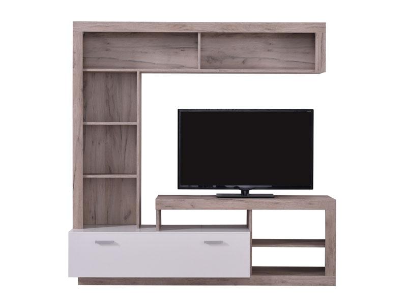 ΚΕΝΤΡΟ ΨΥΧΑΓΩΓΙΑΣ-ΣΥΝΘΕΣΗ GLEN GREY OAK/ΛΕΥΚΟ 170x41x170εκ - Image 4