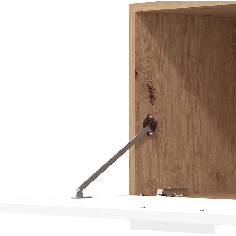 ΚΕΝΤΡΟ ΨΥΧΑΓΩΓΙΑΣ-ΣΥΝΘΕΣΗ MATARO ARTISAN OAK-ΛΕΥΚΟ 185x35x155εκ - Image 5