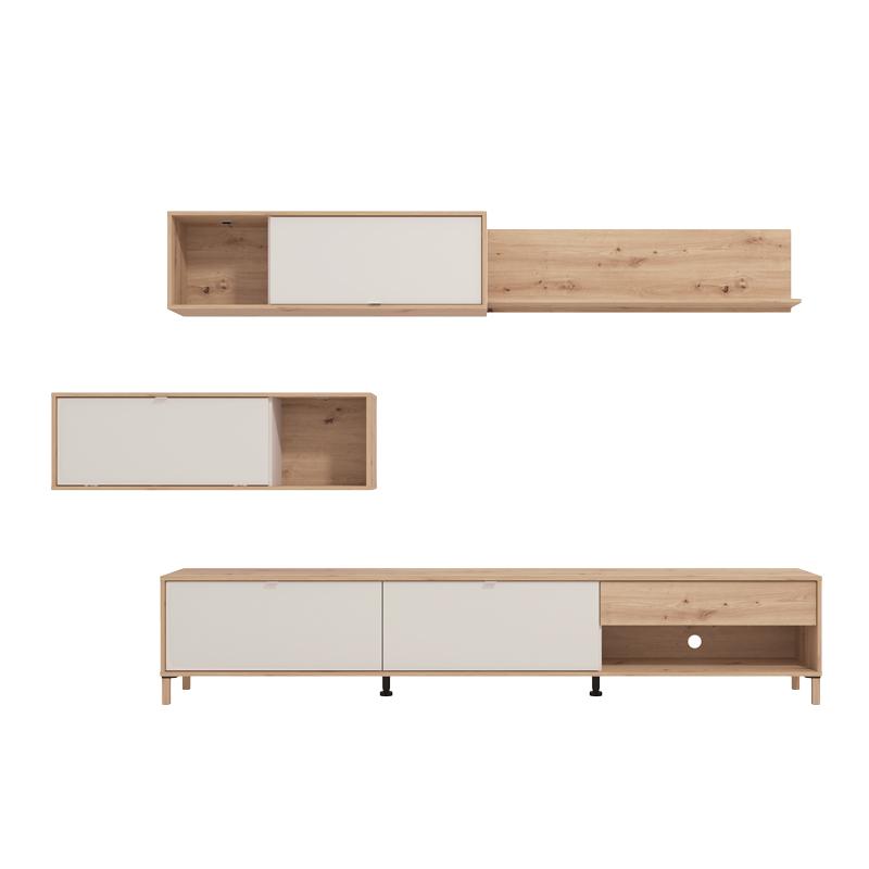 ΚΕΝΤΡΟ ΨΥΧΑΓΩΓΙΑΣ-ΣΥΝΘΕΣΗ NORWICH ARTISAN ΟΑΚ/CASHMERE 234x40x197εκ - Image 5