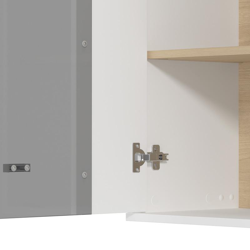 ΚΕΝΤΡΟ ΨΥΧΑΓΩΓΙΑΣ-ΣΥΝΘΕΣΗ PECKHAM ΛΕΥΚΟ-OAK 260x40x183εκ - Image 5