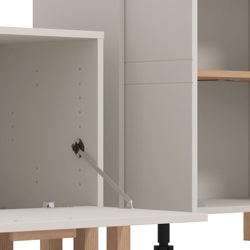 ΚΕΝΤΡΟ ΨΥΧΑΓΩΓΙΑΣ-ΣΥΝΘΕΣΗ SHEFFIELD CASMERE/ARTISAN OAK 289x40x181εκ - Image 5