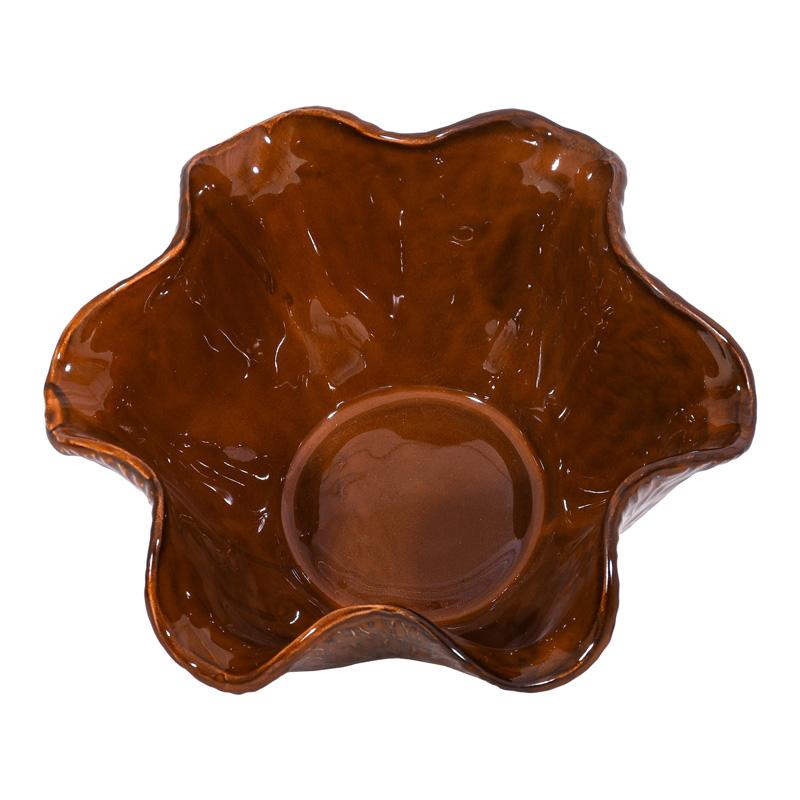 ΚΕΡΑΜΙΚΗ ΚΟΥΠ FL30010 ΚΑΦΕ ΧΡΩΜΑ 24x12εκ - Image 3