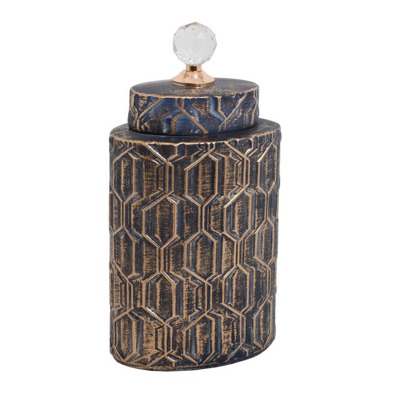 ΚΕΡΑΜΙΚΟ BAZO 726Α ΜΑΥΡΟ-ΧΡΥΣΟ 17*11*39 sls