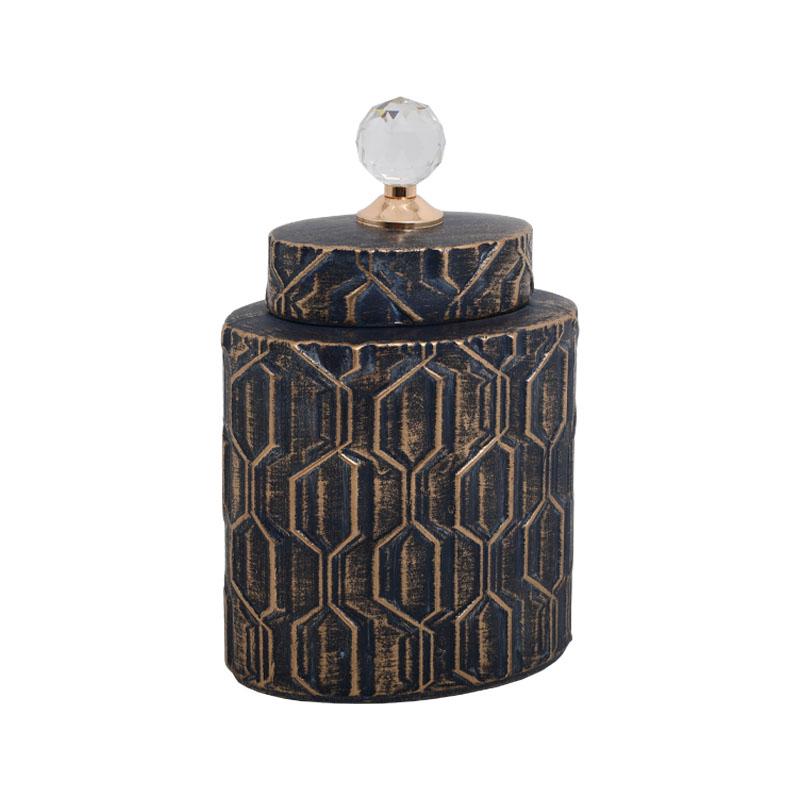 ΚΕΡΑΜΙΚΟ BAZO 728Α ΜΑΥΡΟ-ΧΡΥΣΟ 17*11*28 sls