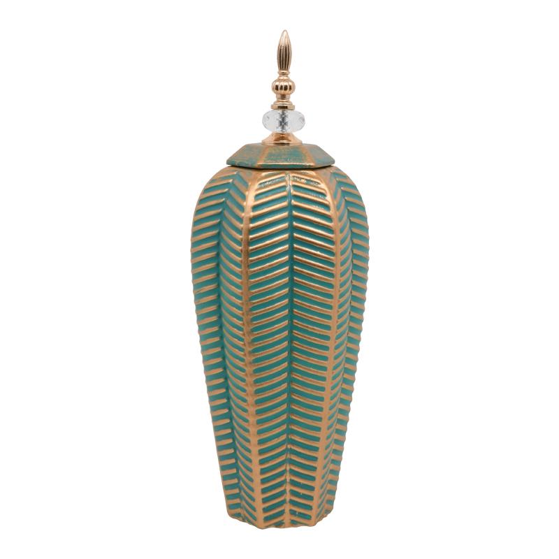 ΚΕΡΑΜΙΚΟ ΒΑΖΟ ΒΕΡΑΜΑΝ-ΧΡΥΣΟ 46εκ sls