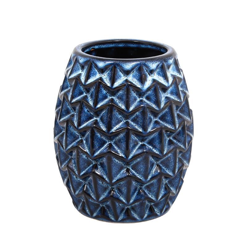 ΚΕΡΑΜΙΚΟ ΒΑΖΟ FL22041 ΜΠΛΕ ΧΡΩΜΑ 15x18εκ