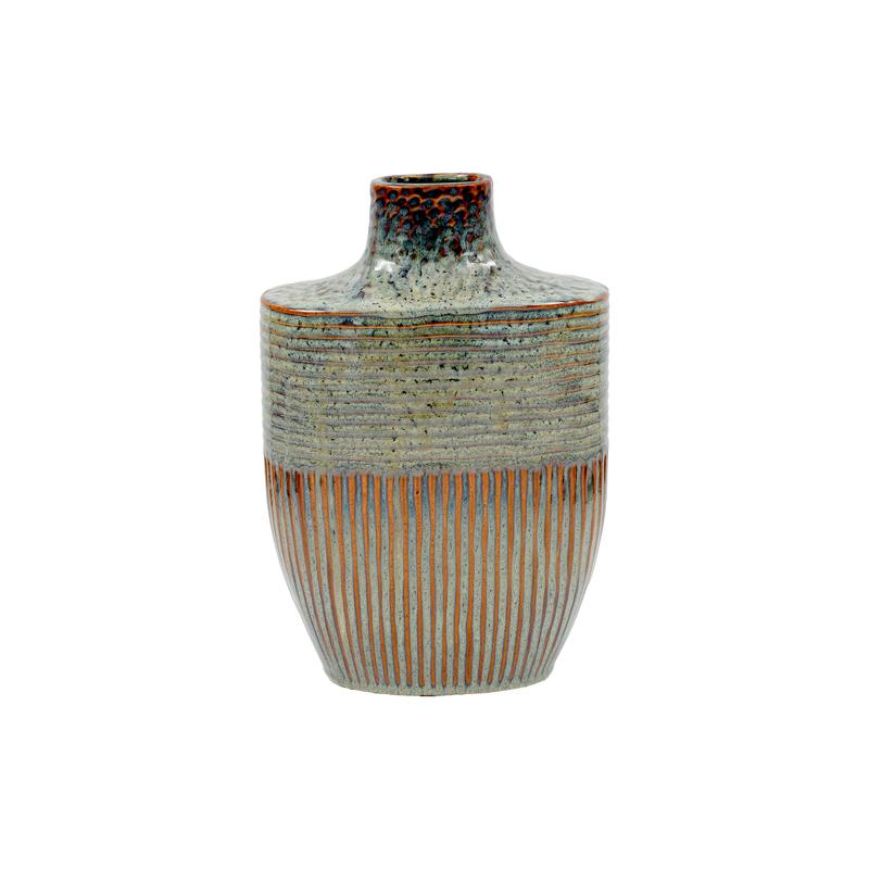 ΚΕΡΑΜΙΚΟ BAZO FL23763 ΠΡΑΣΙΝΟ-ΚΑΦΕ ΧΡΩΜΑ 21x10x31εκ