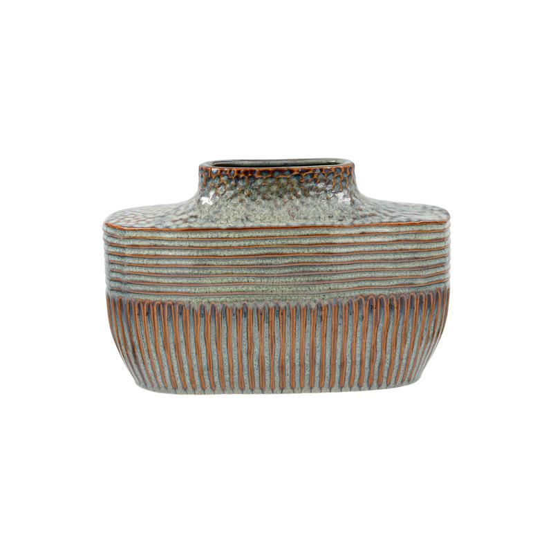 ΚΕΡΑΜΙΚΟ BAZO FL23765 ΠΡΑΣΙΝΟ-ΚΑΦΕ ΧΡΩΜΑ 23x11x15εκ