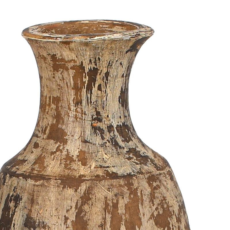 ΚΕΡΑΜΙΚΟ ΒΑΖΟ FL3235 ΧΡΩΜΑ ΜΠΕΖ - ΧΡΥΣΟ 23x51εκ - Image 3