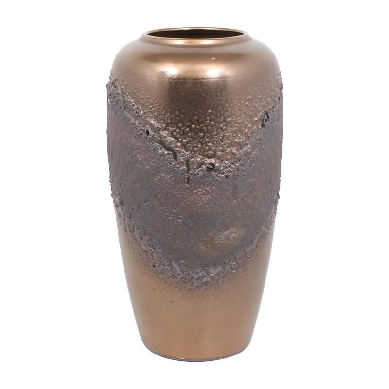 ΚΕΡΑΜΙΚΟ ΒΑΖΟ FL9521 ΧΡΥΣΟ ΑΝΤΙΚΕ ΧΡΩΜΑ 50εκ