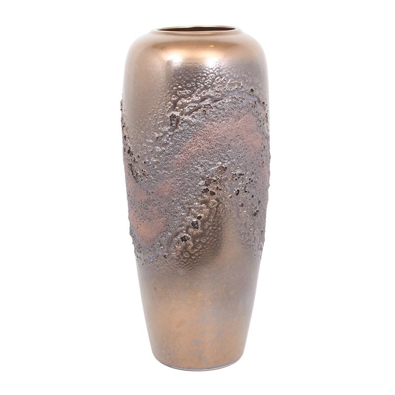 ΚΕΡΑΜΙΚΟ ΒΑΖΟ FL9521 ΧΡΥΣΟ ΑΝΤΙΚΕ ΧΡΩΜΑ 60εκ