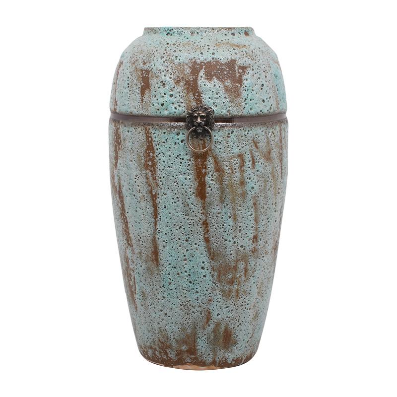 ΚΕΡΑΜΙΚΟ ΒΑΖΟ FL9521 ΠΡΑΣΙΝΟ ΧΡΩΜΑ 50εκ.