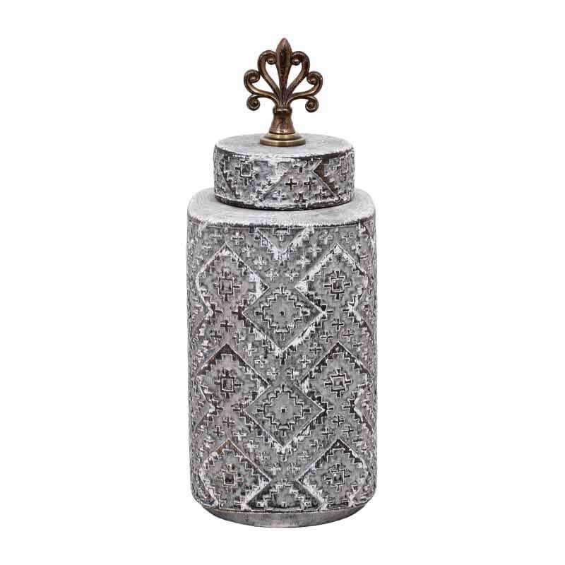 ΚΕΡΑΜΙΚΟ ΒΑΖΟ ΓΚΡΙ 45εκ sls