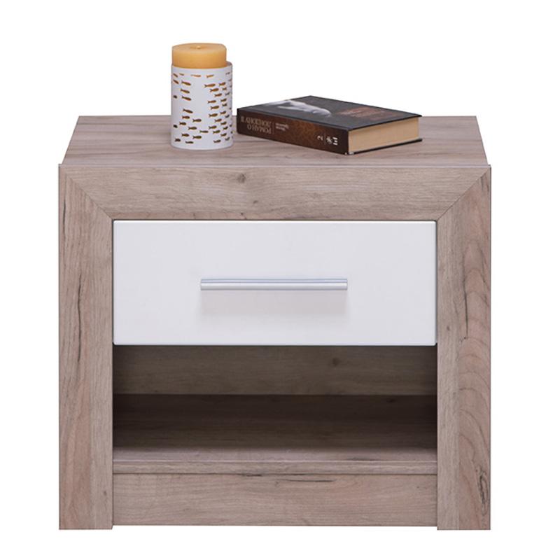 ΚΟΜΟΔΙΝΟ Astor NO1F Grey Oak - Λευκή Λάκα 53x35x46εκ - Image 3