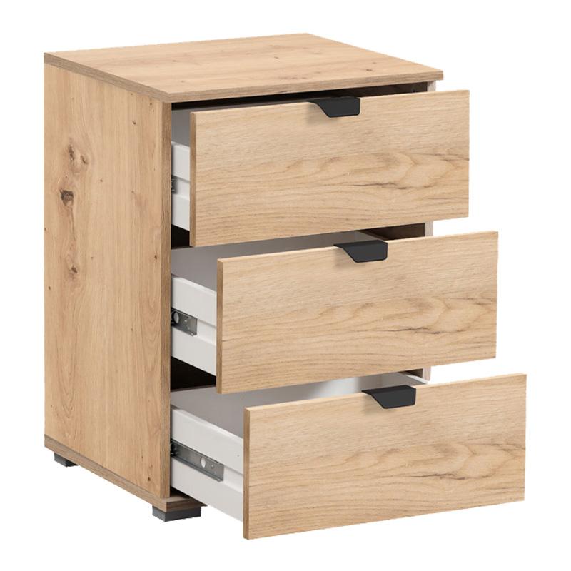 ΚΟΜΟΔΙΝΟ DUERO 3F ARTISAN OAK 45x40x63εκ - Image 4