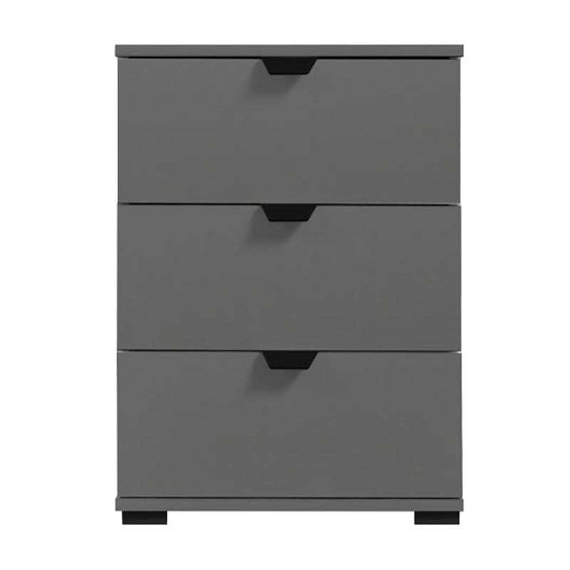 ΚΟΜΟΔΙΝΟ DUERO 3F ΓΚΡΙ ΓΡΑΦΙΤΗ 45x40x63εκ - Image 3