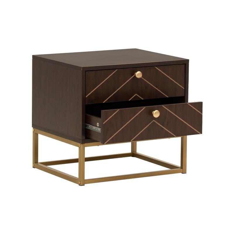 ΚΟΜΟΔΙΝΟ "Parlor" ΚΑΦΕ ΧΡΩΜΑ 48x40x45εκ - Image 3