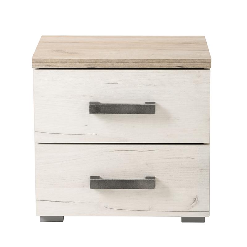 ΚΟΜΟΔΙΝΟ Kent ΝΟ GREY OAK/WHITE OAK 45x34x43εκ - Image 3