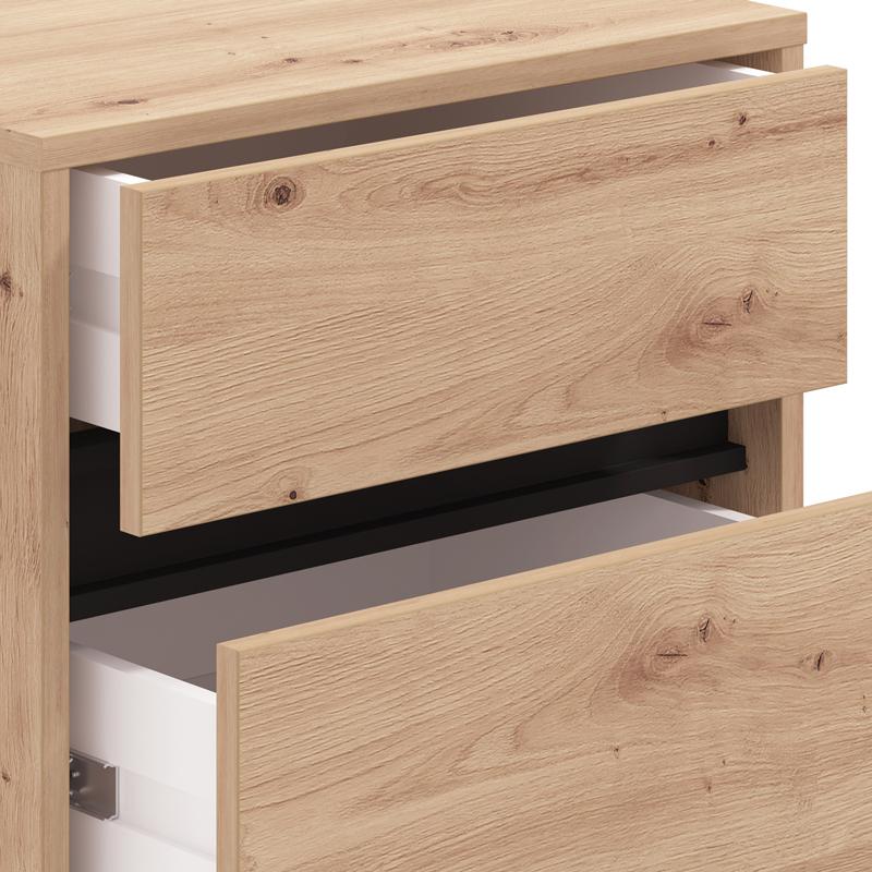 ΚΟΜΟΔΙΝΟ MARRON NO3F ARTISAN OAK/ΜΑΥΡΟ ΜΑΤΤ ΧΡΩΜΑ 48x40x71εκ - Image 5