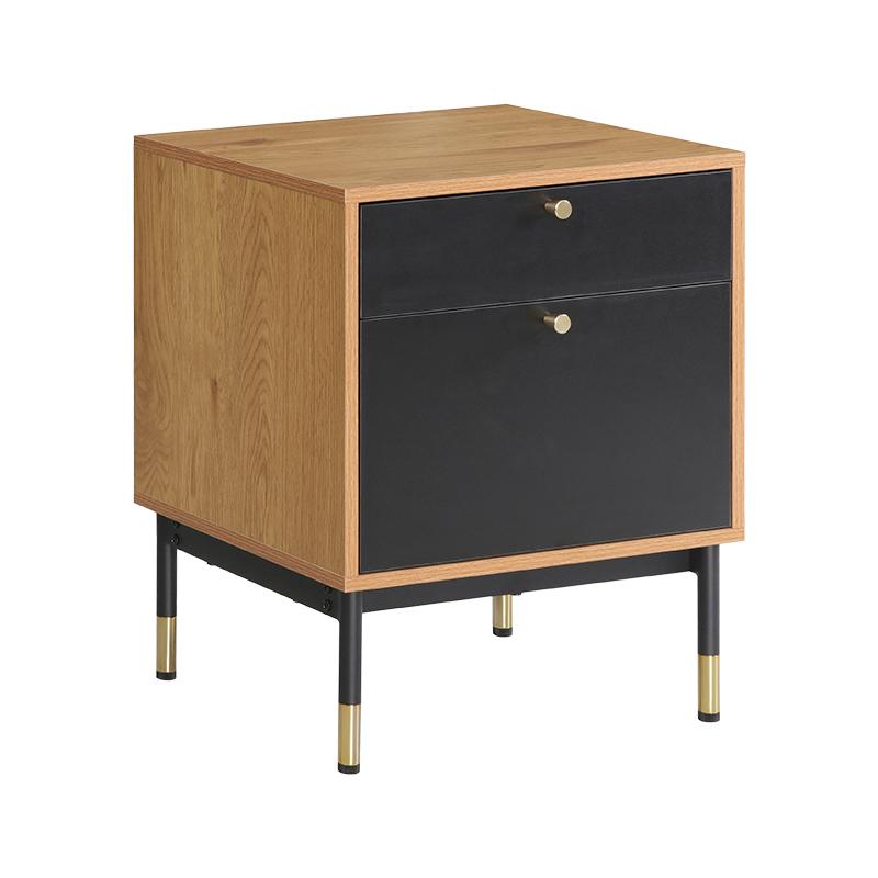 ΚΟΜΟΔΙΝΟ ΜΕ 2 ΣΥΡΤΑΡΙΑ Living ΚΑΦΕ-ΜΑΥΡΟ ΧΡΩΜΑ 48x40x60εκ